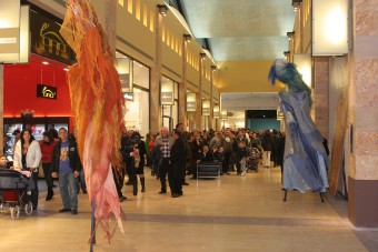 Inauguration of a shopping mall in Italy