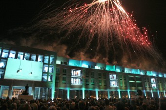 Inauguration d'un centre commercial aux Pays-Bas